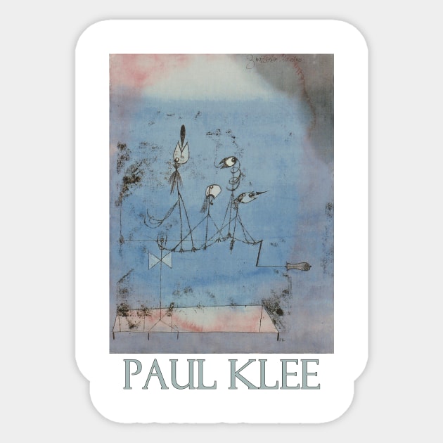 Twittering Machine (1922) by Paul Klee Sticker by Naves